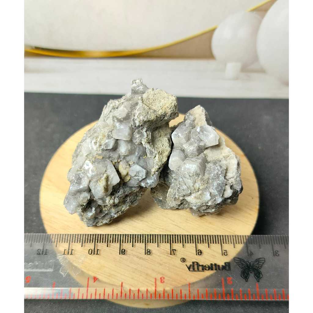 UV Reactive Panda Calcite Cluster Speciment (3)