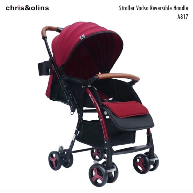 ChrisOlins A817 Stroller - Dark Red
