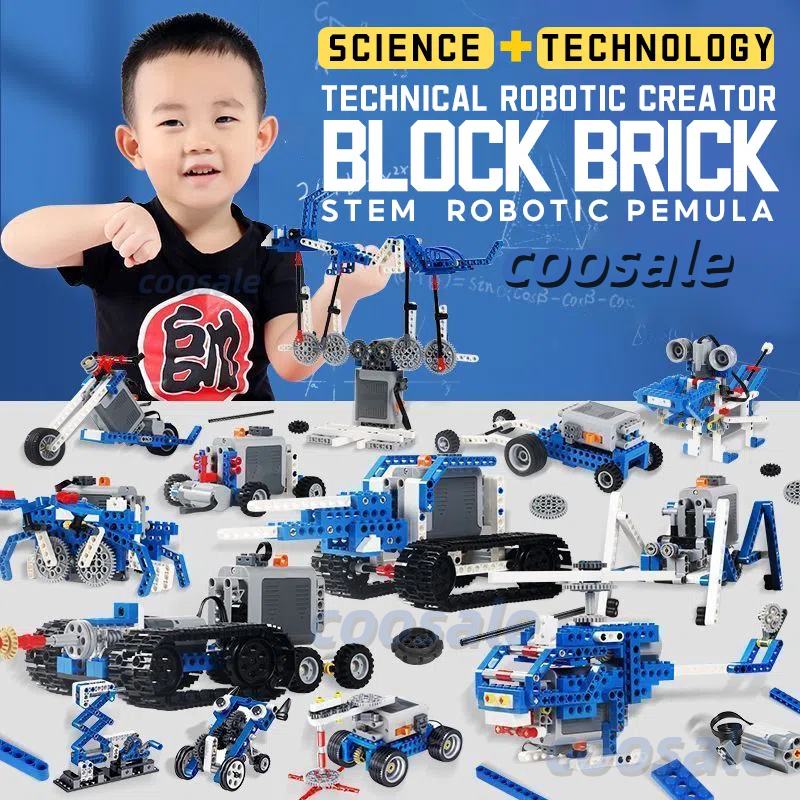 Set Lengkap Compatible 9686 / ic pemula / power function/ic Creator Block Brick Electric Science