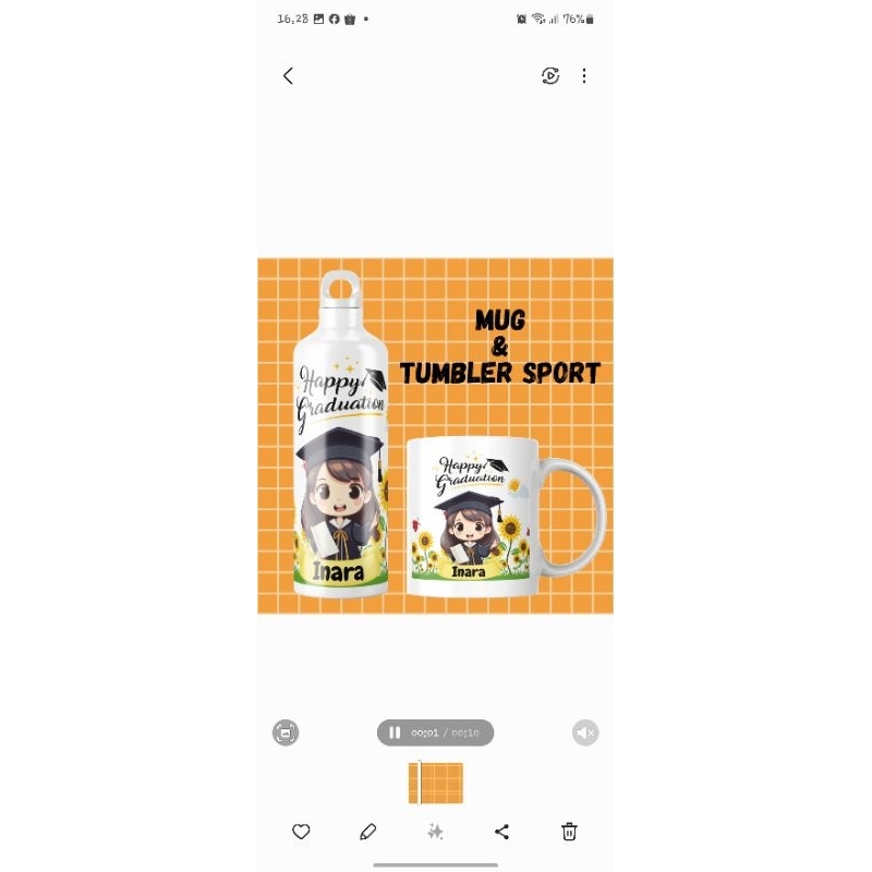botol minum custom/botol sport