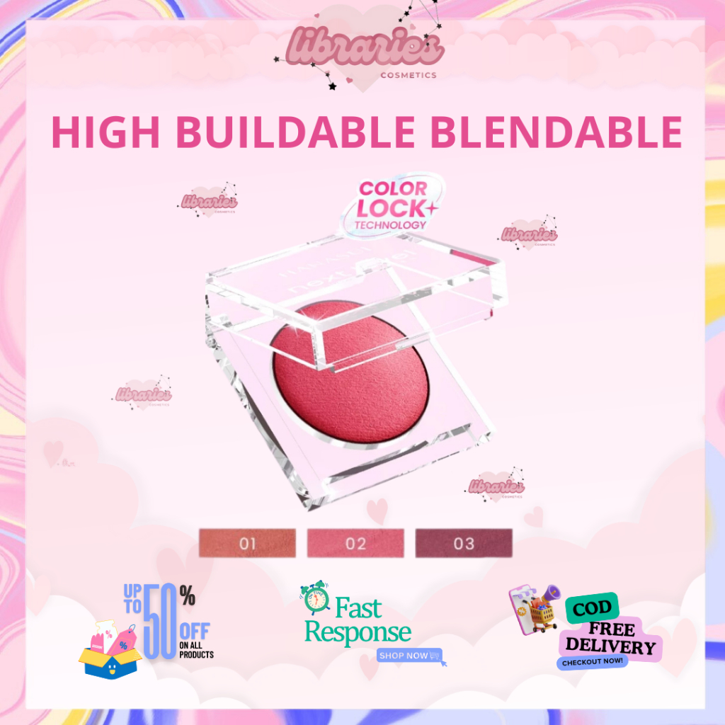 ❣️Libraries❣️HANASUI Next Level Bouncy Blush On - Blendable Long Lasting
