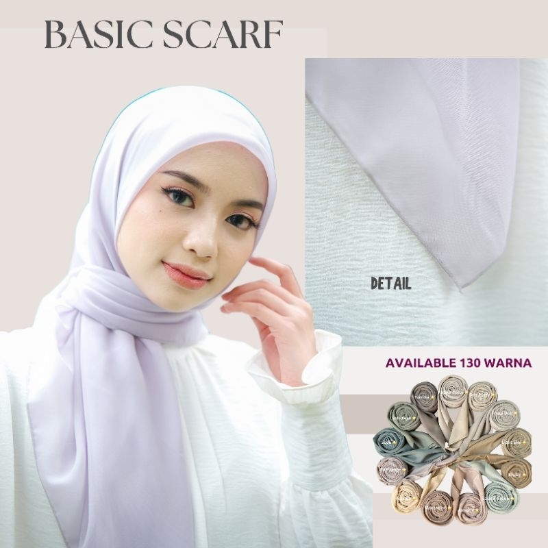 BASIC SCARF - HIJAB SEGIEMPAT BASIC PART 1 JILBAB MUSLIMAH