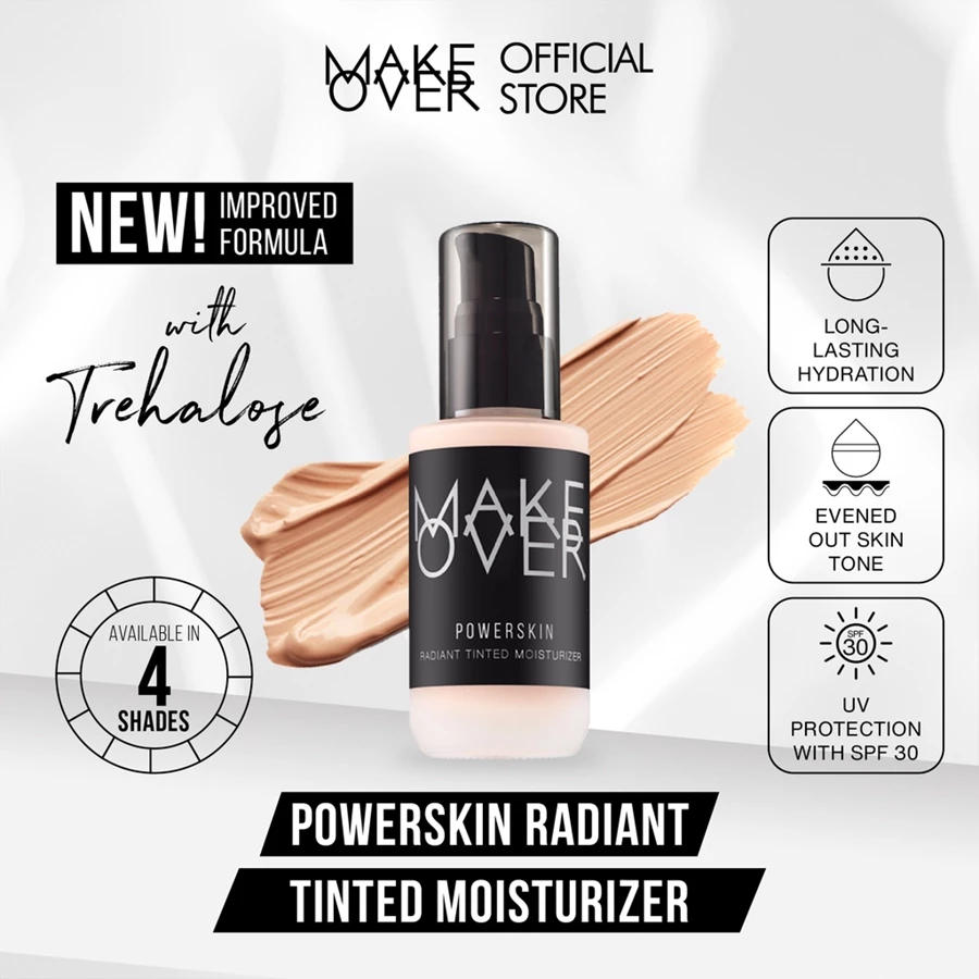MAKE OVER - Powerskin Radiant Tinted Moisturizer