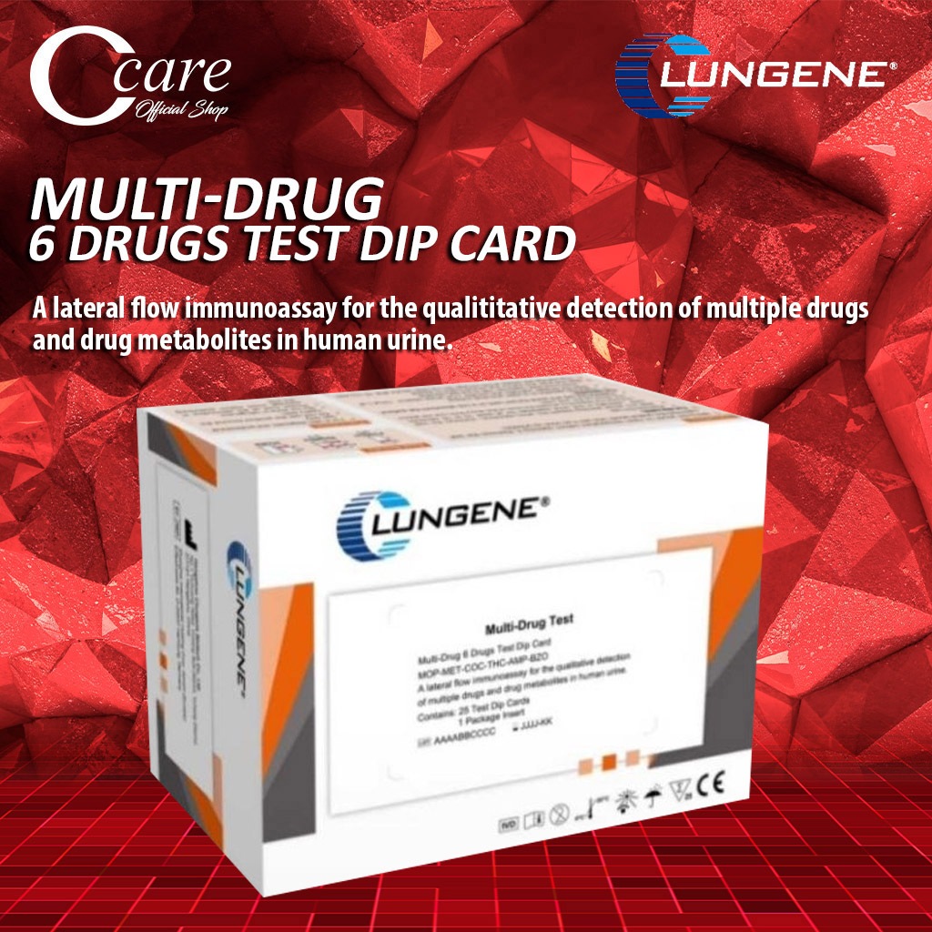 clungene multi drug test 6 parameter isi 25