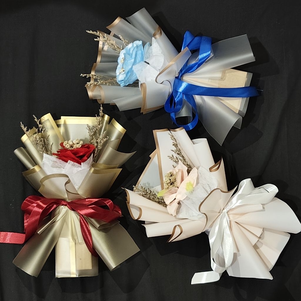 Buket single artificial mix Edelwiss Gembul