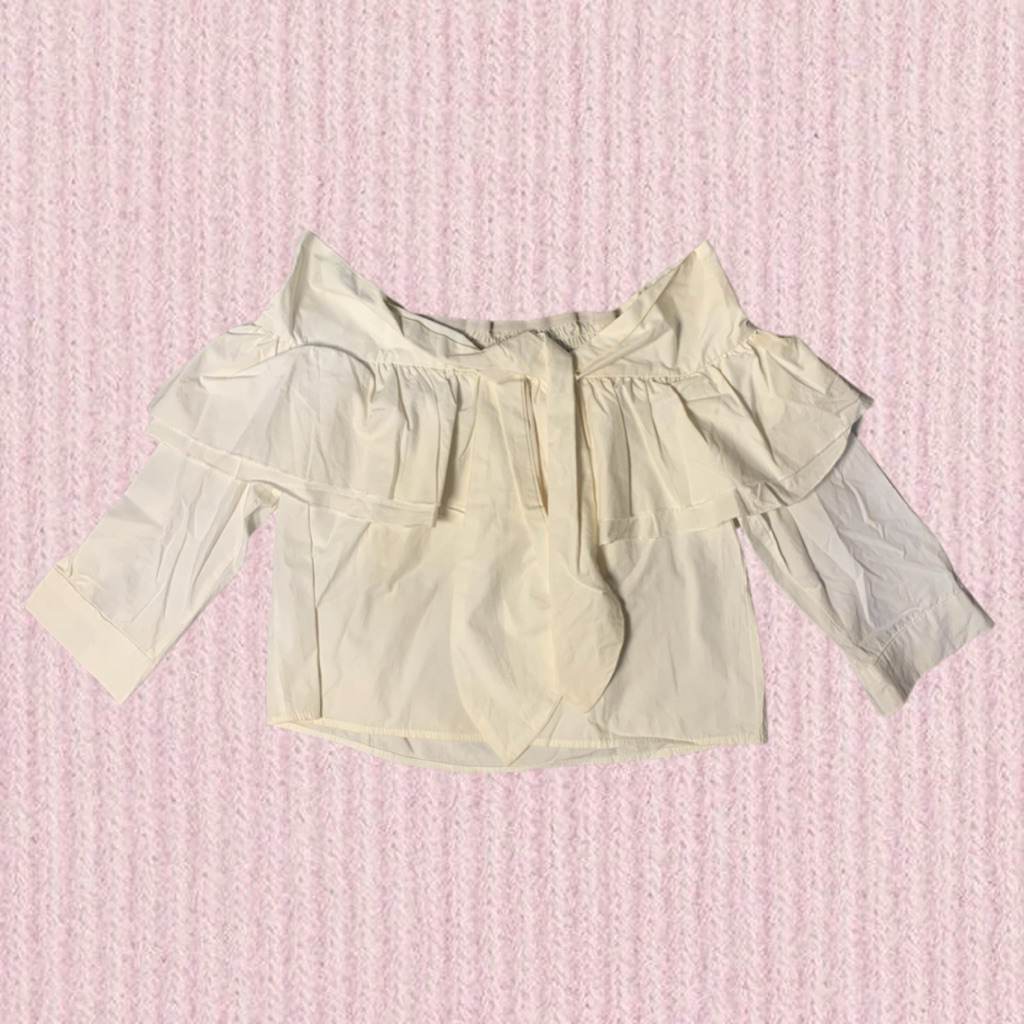 sabrina top putih