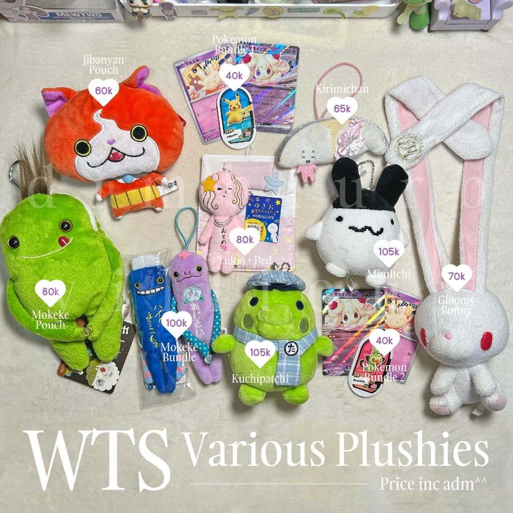 (UPDATE) Preloved Various Plushies