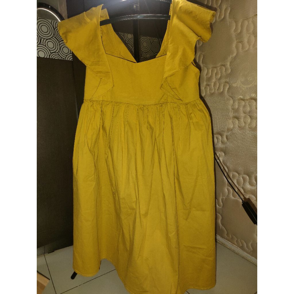 Overall Poplin Kuning