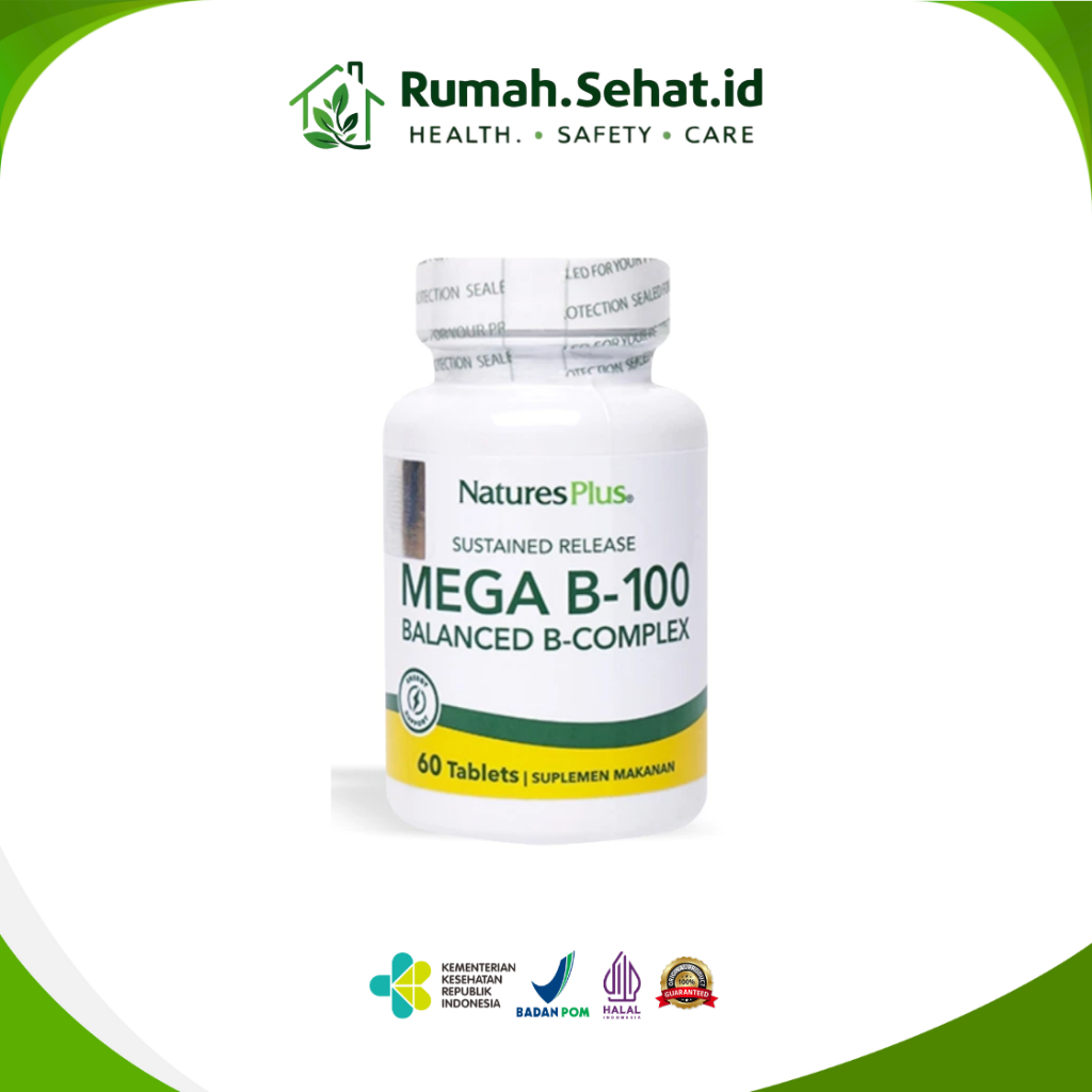 Natures Plus Mega B-100 S/R - 60 Tablet