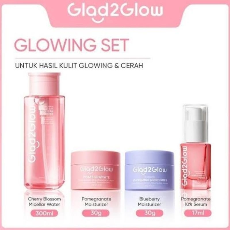 Paket Bundle Glad2Glow Glowing Set 4 in 1