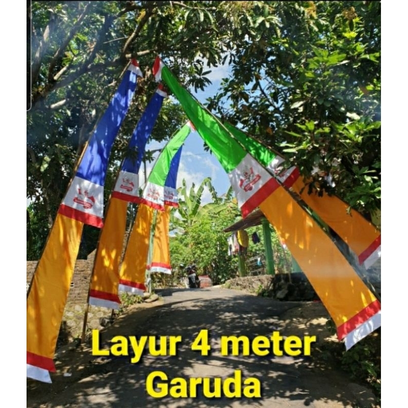 Bendera Layur Garuda 4 meter/umbul umbul 4 meter