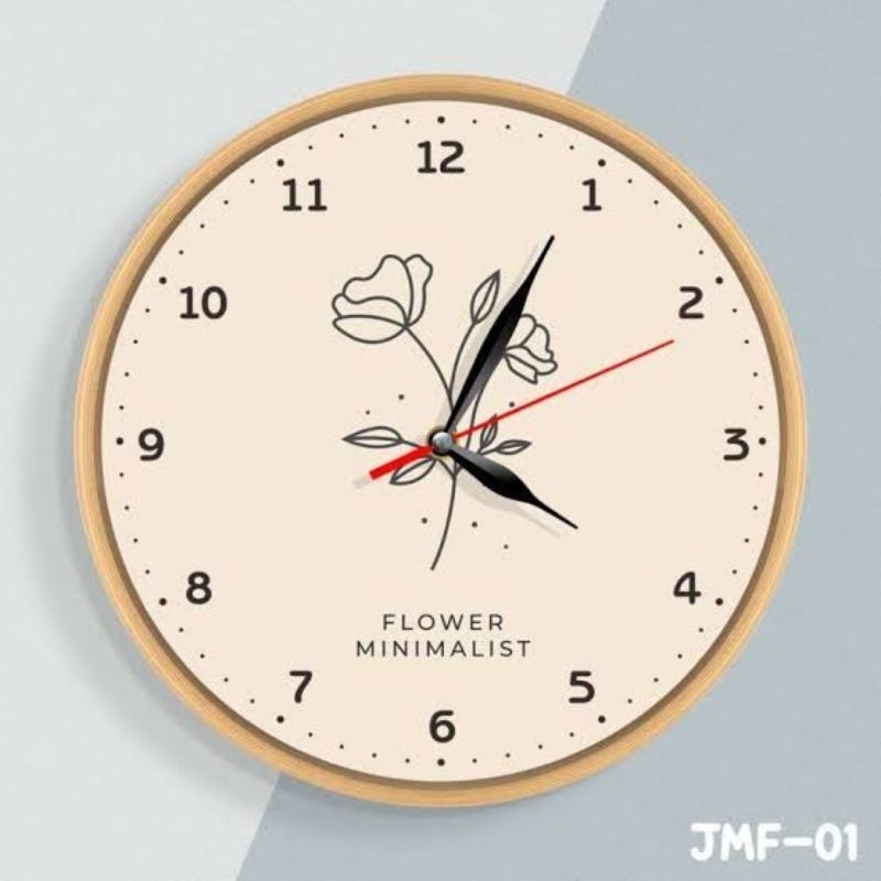 JAM DINDING MODEL MERAH