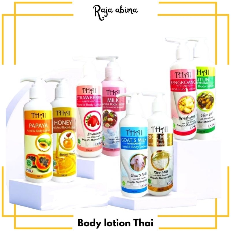 Thai hand body lotion