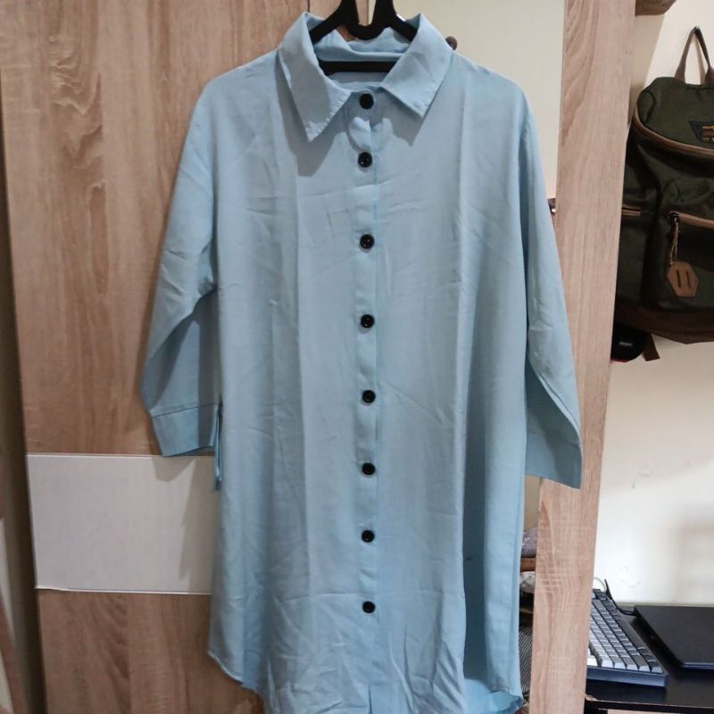 Kemeja Tunik Biru