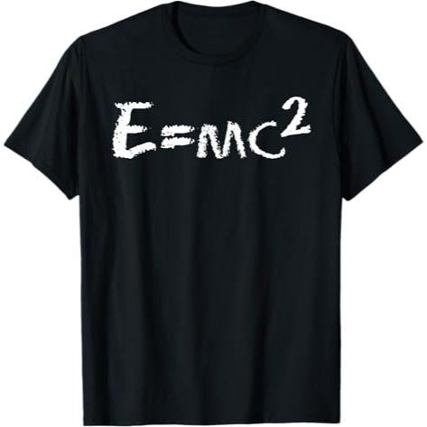 Kaos Einstein Fun E=mc2 equation - Physics - Relativity T-Shirt Black