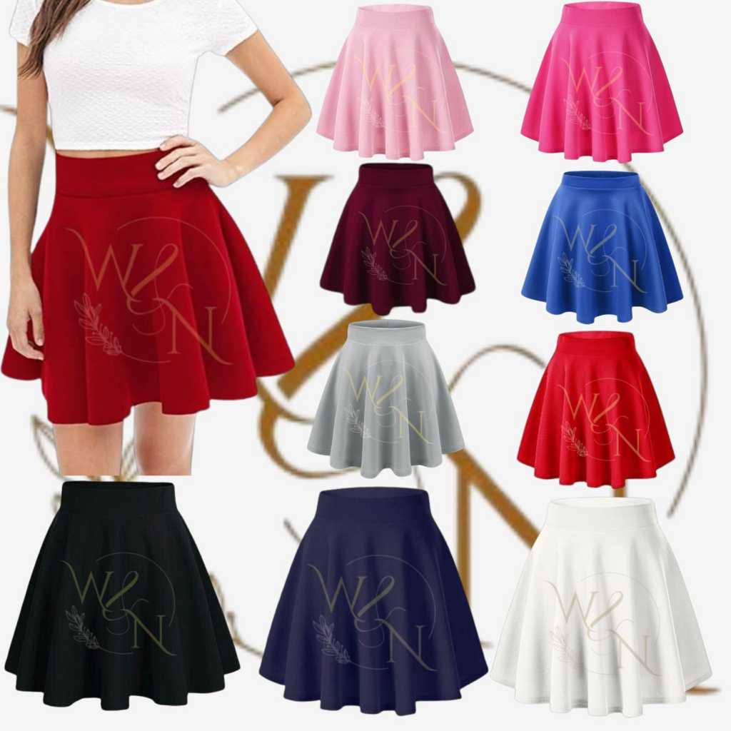 ROK PENDEK POLOS DEWASA