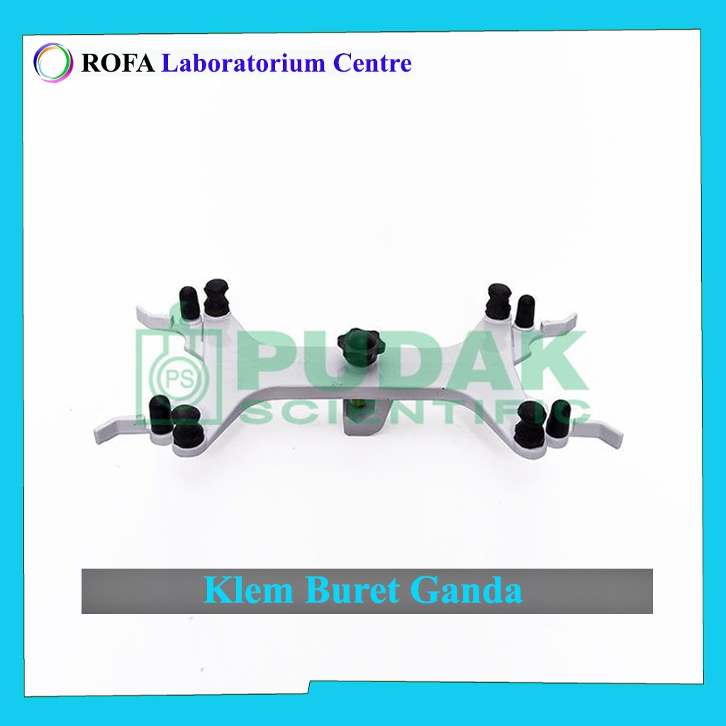 Lem Buret Ganda Double Burette Clamp