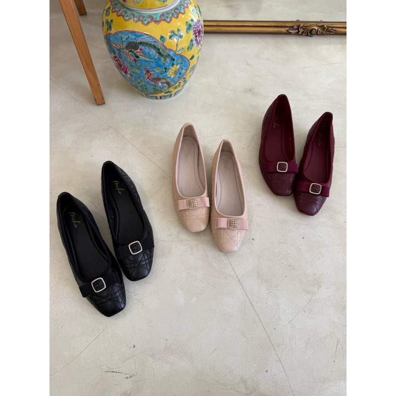 Misty Buckle Flat Shoes