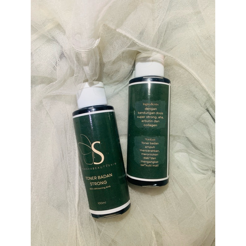 BUNDLE 2pcs TONER BADAN STRONG WHITENING