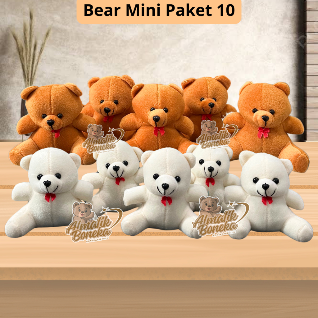 Paket 10pcs Boneka Bear Mini