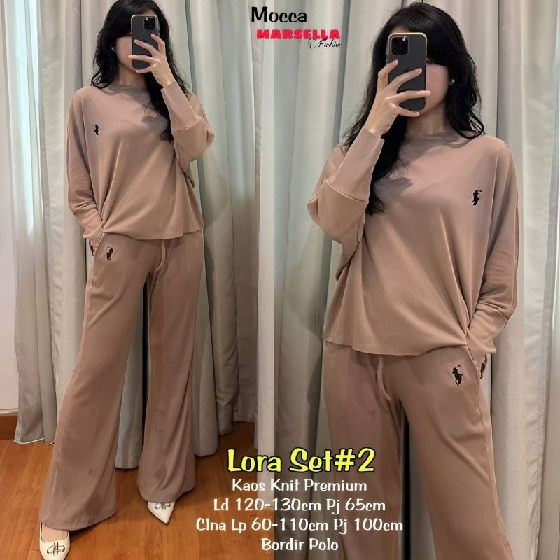 LORA SET 2/SETELAN WANITA/SET WANITA/SETELAN/SET