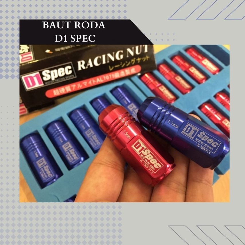 KODE L48H Baut Roda lugnut D1 Spec