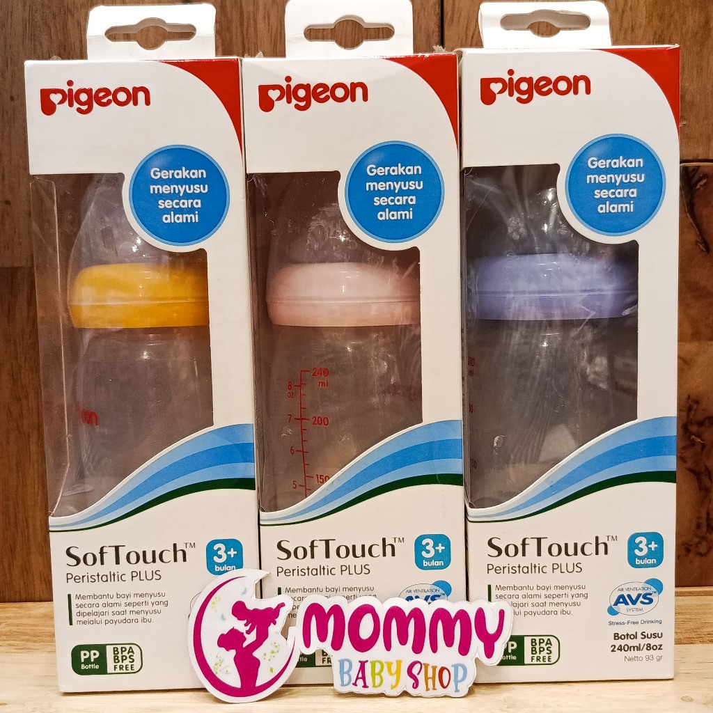 Pigeon Botol Soft Touch Peristaltic Plus Wideneck 240 ml
