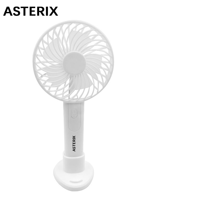 Asterix Removable And Replaceable Battery Small Fan White