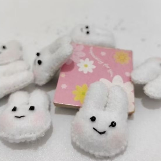 kepala boneka rabbit mini 3cm