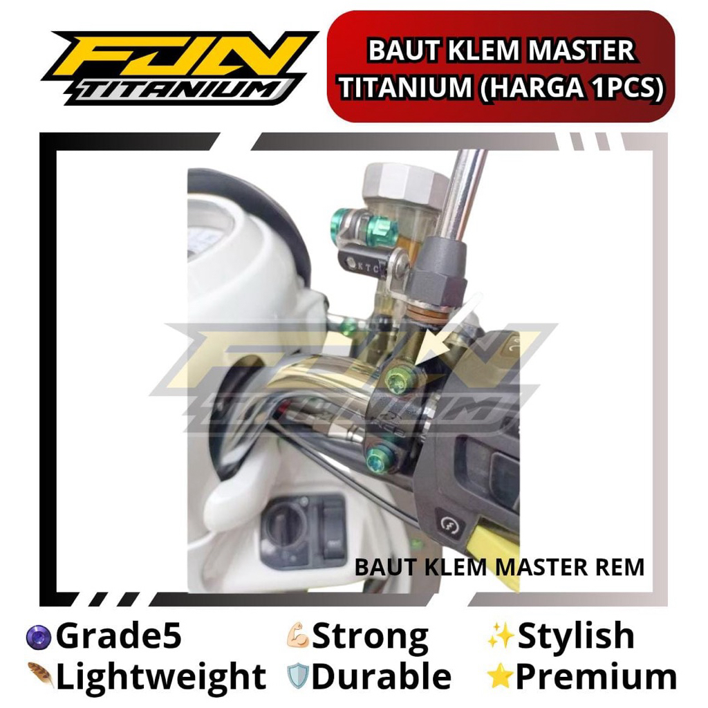 Baut titanium master rem smallhead harga 1pcs