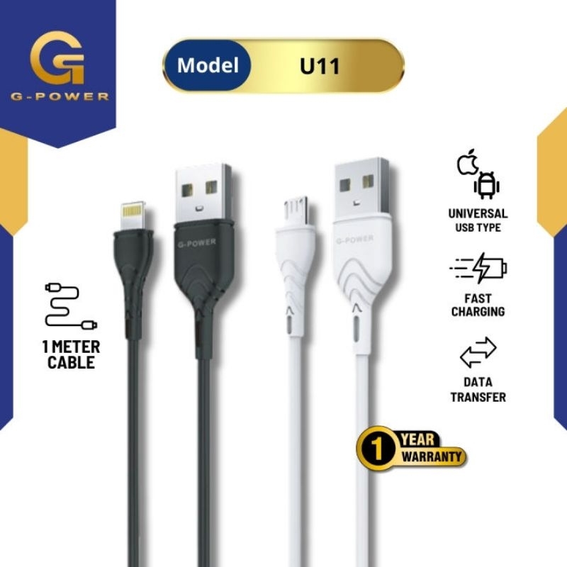 Kabel USB U11 G-power WITH IPHONE black