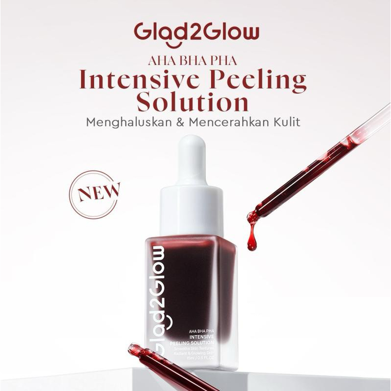 BS - GLAD2GLOW Peeling Solution AHA BHA PHA Intensive 15ml