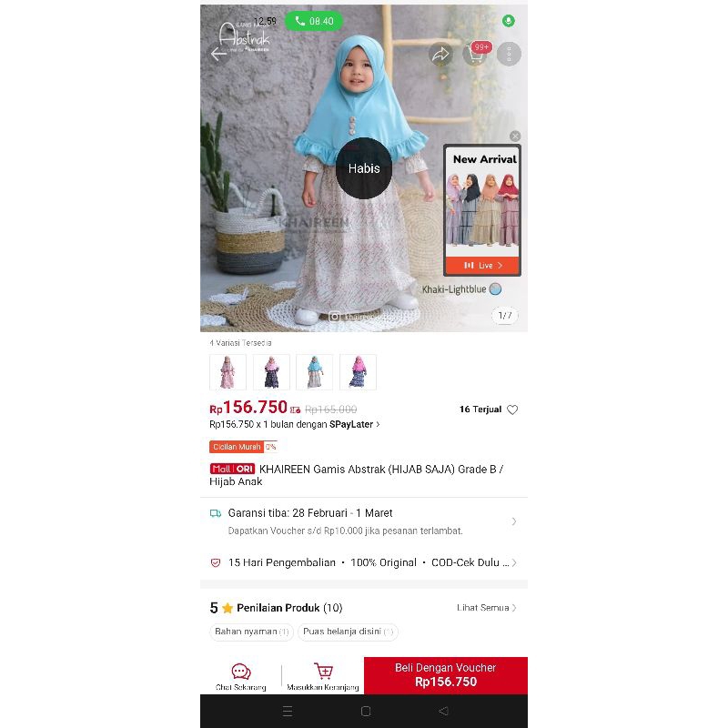set gamis khaireen