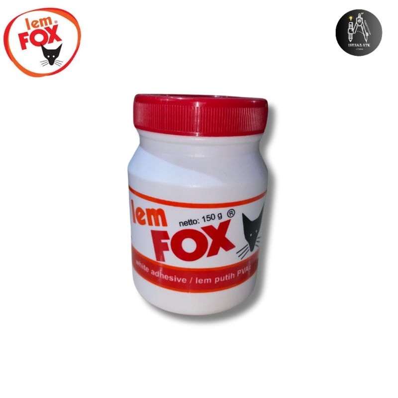 Lem FOX Putih PVAC Botol 150 Gram