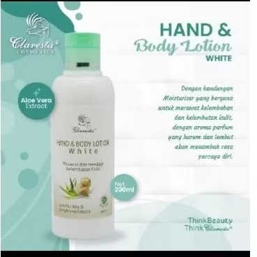 Claresta Hand n body lotion white 200ml