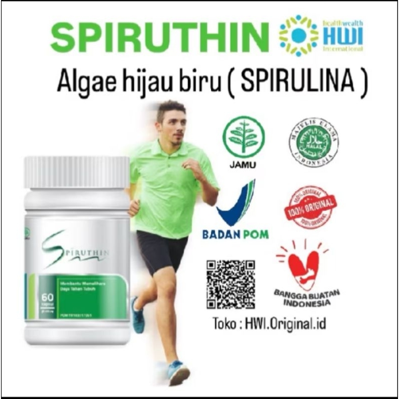 SPIRUTHIN HWI ORIGINAL | SPIRULINA KAPSUL