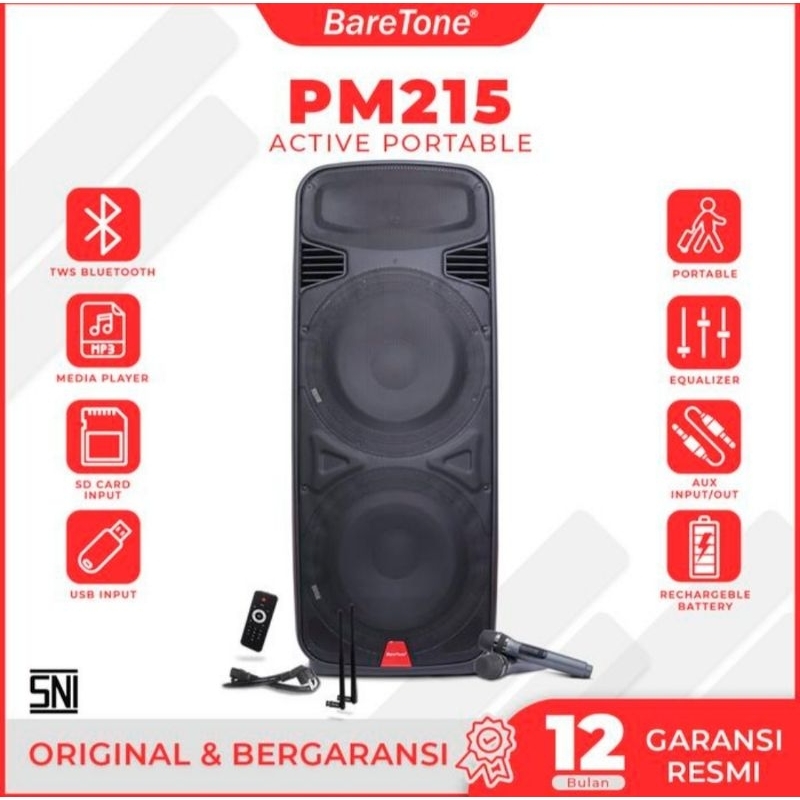 speaker wireless portable BareTone PM215
