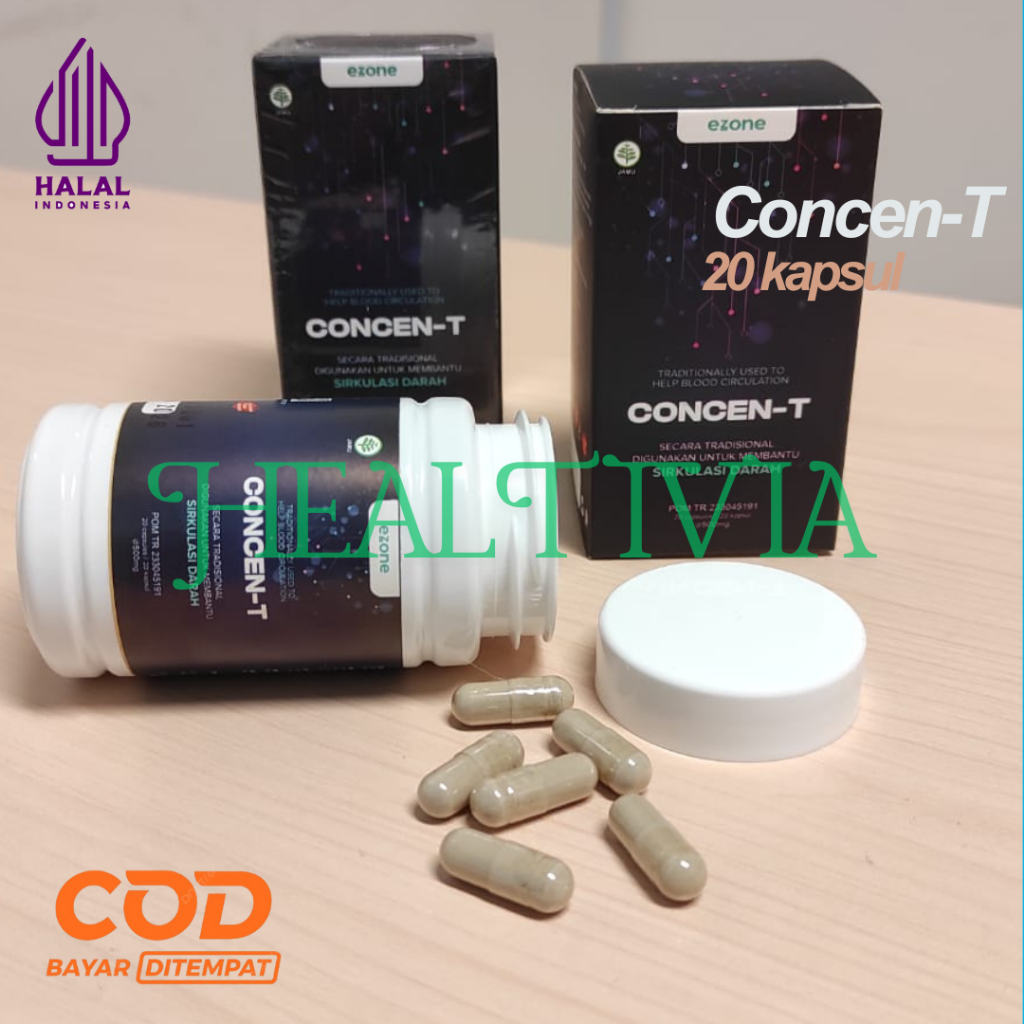 Concen-T Suplemen Herbal Original 20 Kapsul