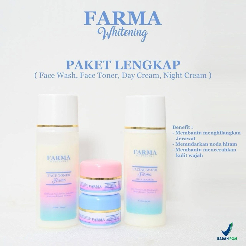 Farma whitening + Face toner BPOM