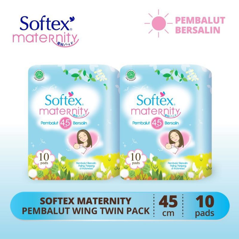 Softex Maternity 45cm 10s x 2 Pack