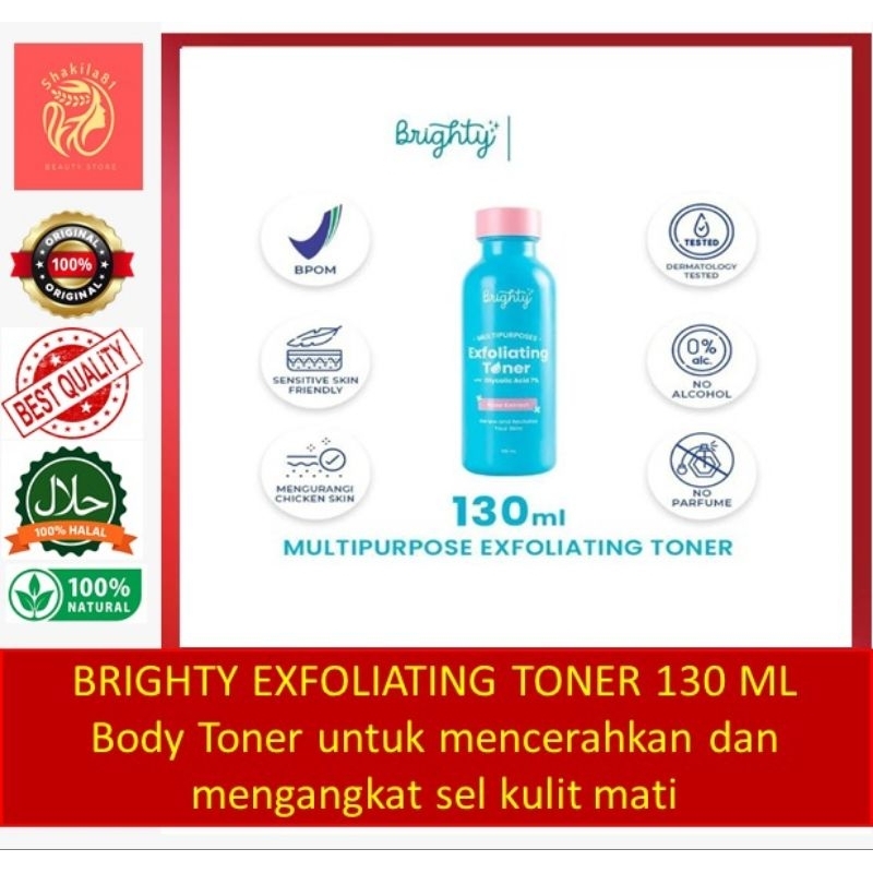 Brighty Exfoliating Toner 130 ml