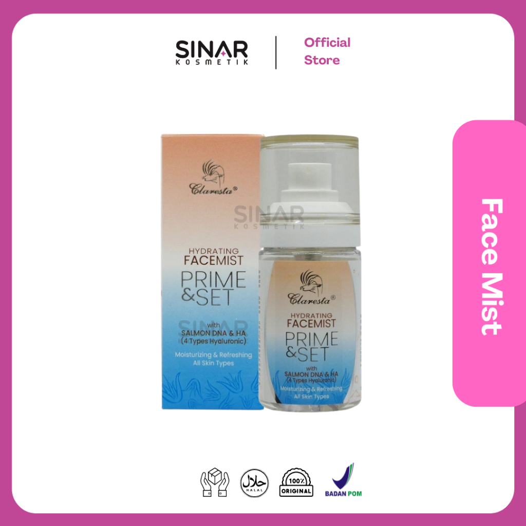 Claresta Hydrating Facemist Prime & Set
