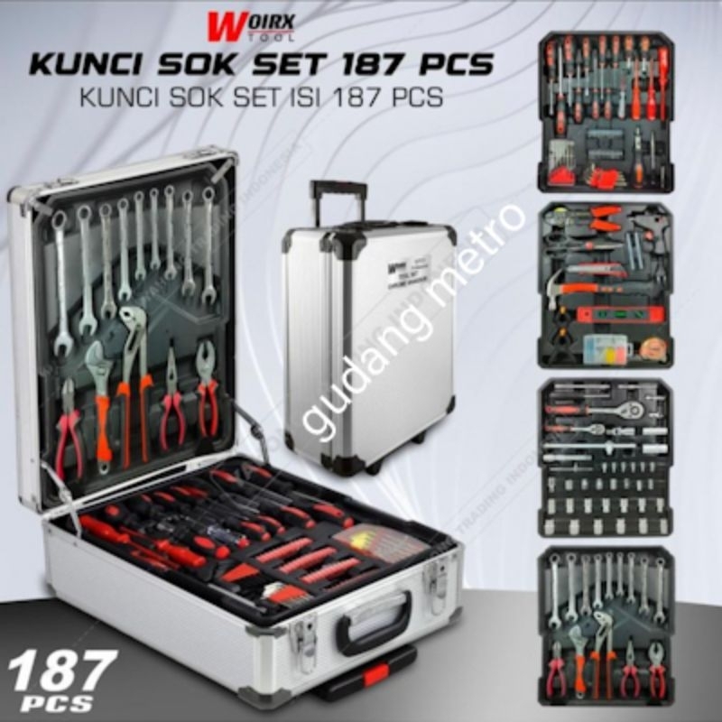 Tool kit set/kunci/187 /Hand tools/Koper