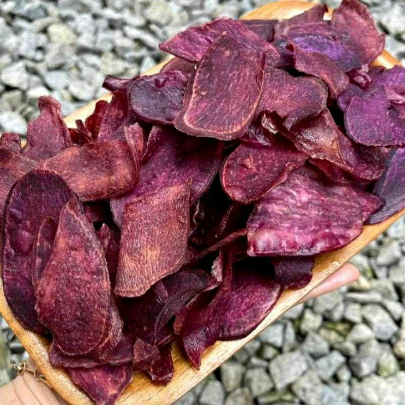 kripik tela ungu