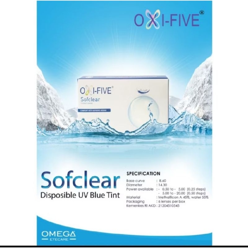 OXI-FIVE (OXIFIVE) SOFCLEAR - by Omega Ukuran -10.50/-20.00