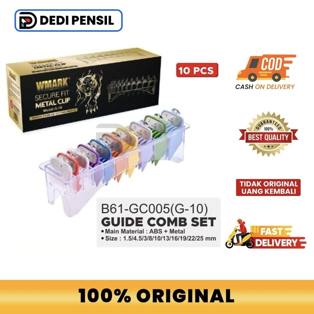 Set Guide Comb Guard Wmark Isi 10  Rainbow Universal