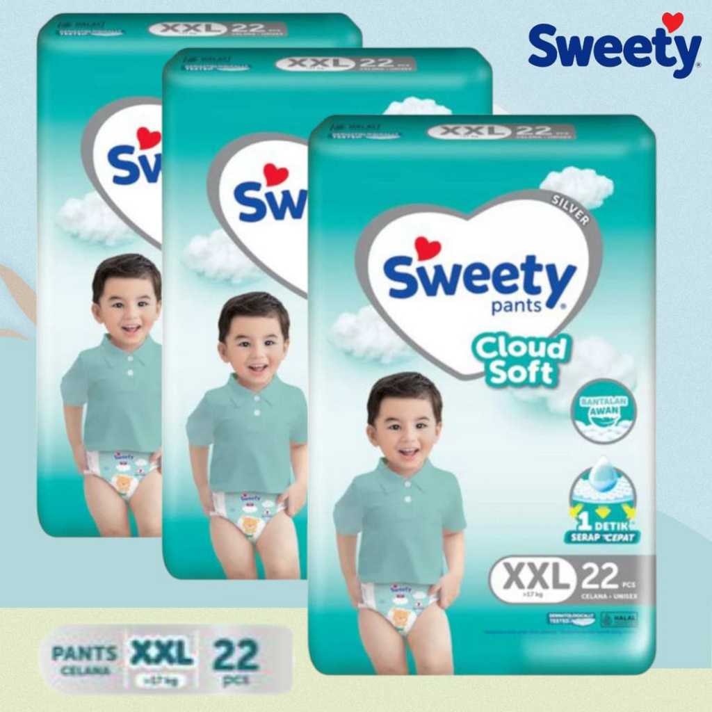 Sweety Silver Pants XXL22 Soft Cloud