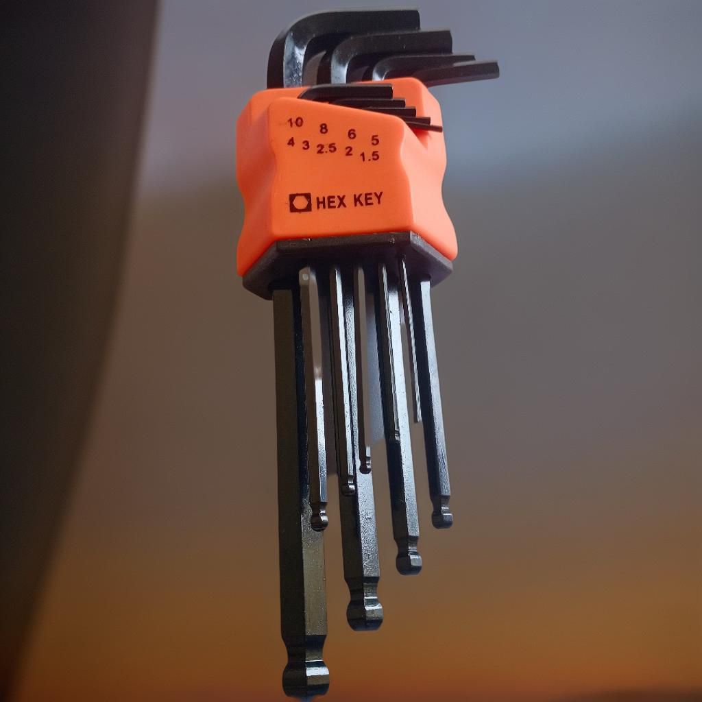 KUNCI L SET 9 PCS HITAM HEX KEY