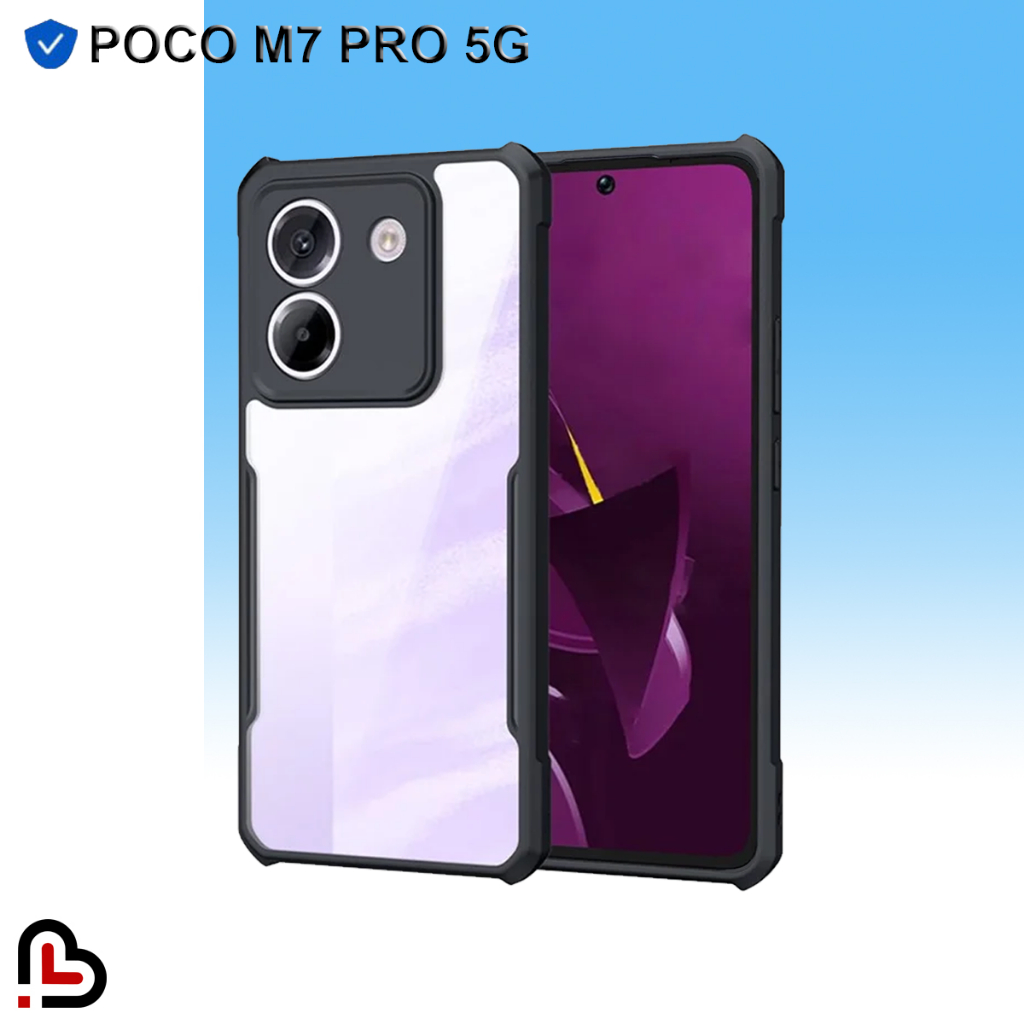 Hardcase Poco M7 Pro 5G Shockproof Transparant Protect Camera
