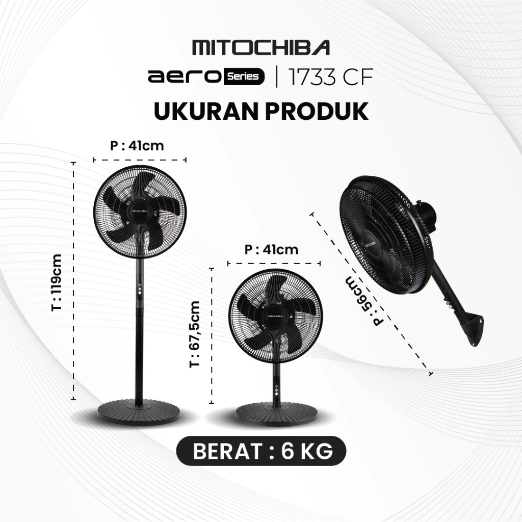Mito Ceiling Fan 16 3in1 1733CF
